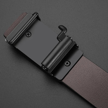 Men'S Business Belt Alloy Automatic Buckle Belt Fashion Belt Luxury Jeans Belt PU Leather High-Quality Straps