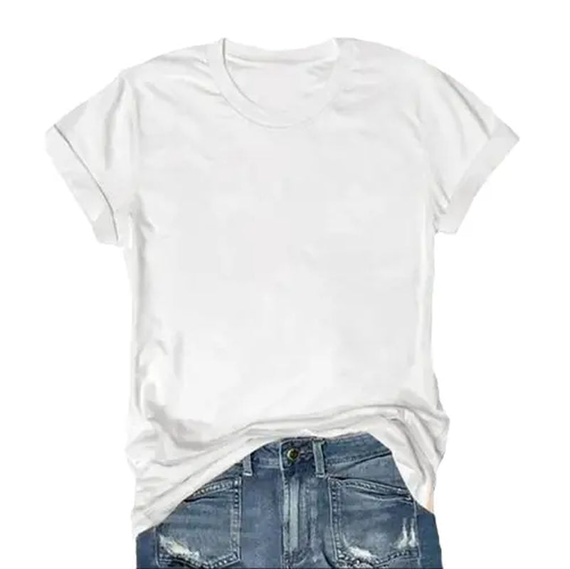 【Limited Time Deal】Women'S Short Sleeve T-Shirts Multipack, Solid Color round Neck Casual Tee Tops Women Underwear（T-Shirt Only）